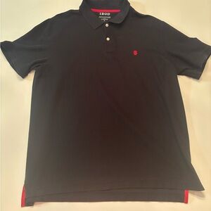 IZOD Advantage Performance Polo Shirt Men’s XL Black Stretch